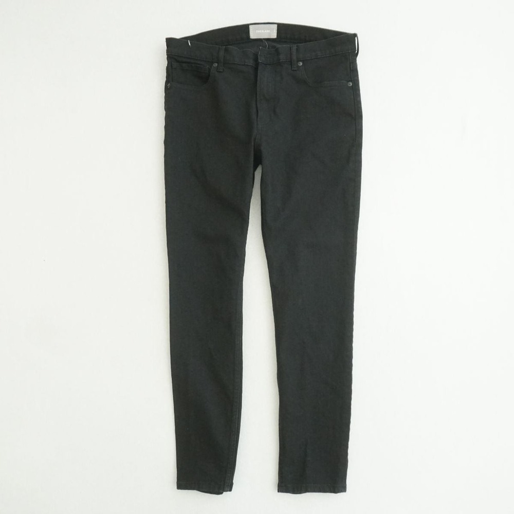 Everlane Womens Denim Jeans Black Wash Slim Straight Leg Size 31R